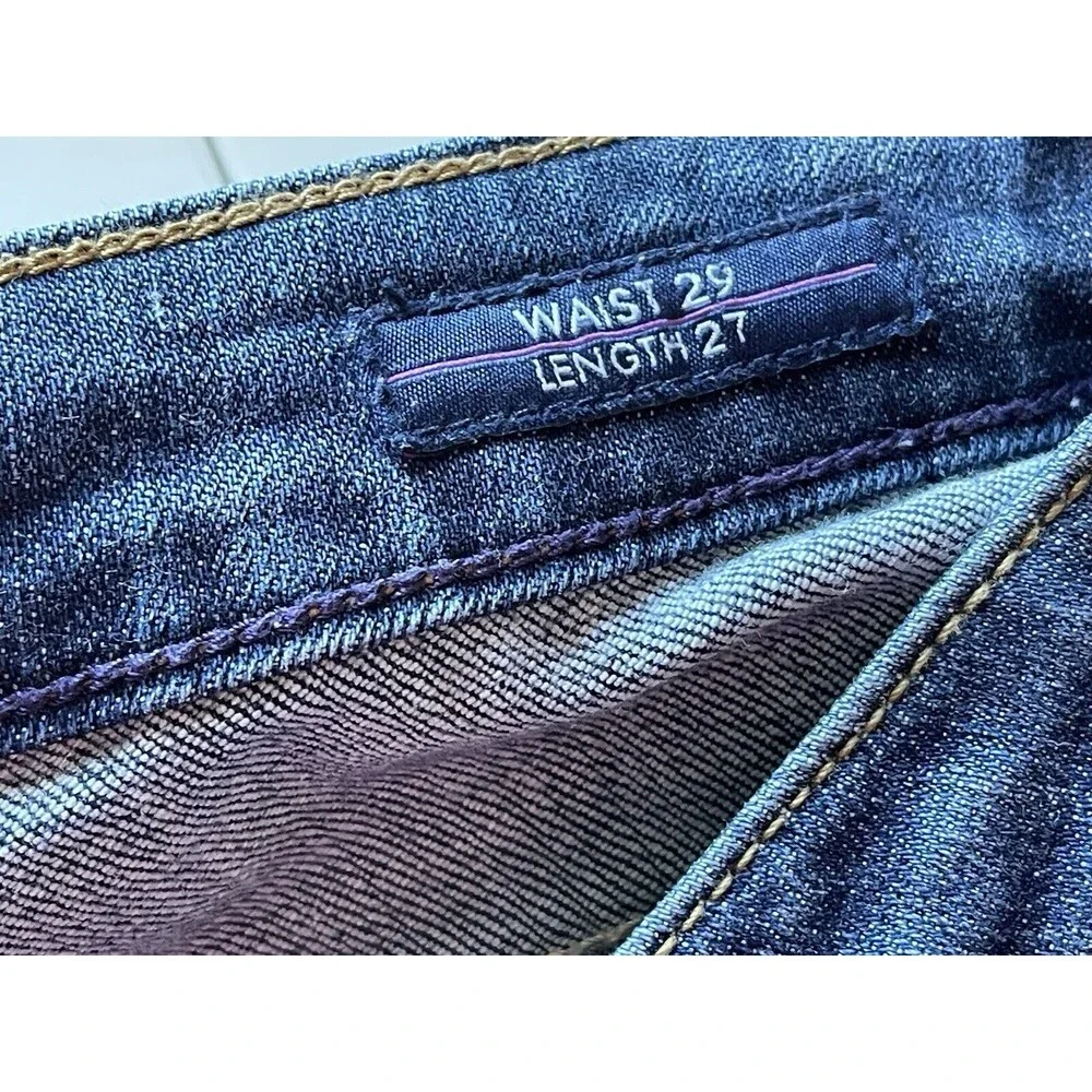 Vigoss The Thompson Tomboy Skinny Jeans Size 29/27 Blue Stretch Denim Low‎ Rise
